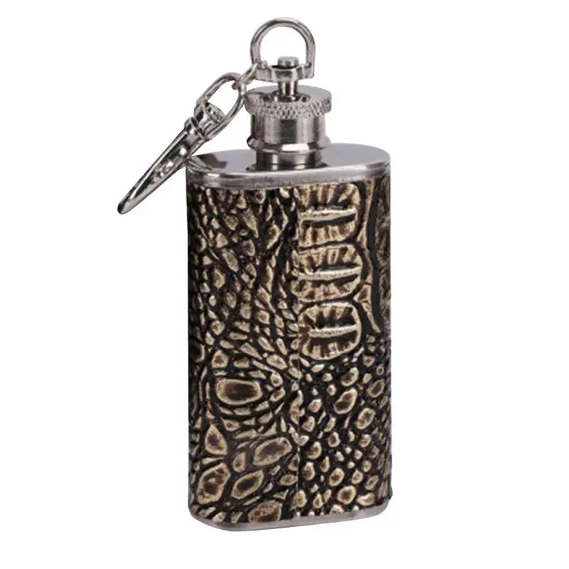 2oz Ультра мини-бутылка для вина из нержавеющей стали, виски, фляга для путешествий, спиртовая, виски, карманная тазобедренная колба, Висячие бутылки для виски, спирта - Цвет: 2oz