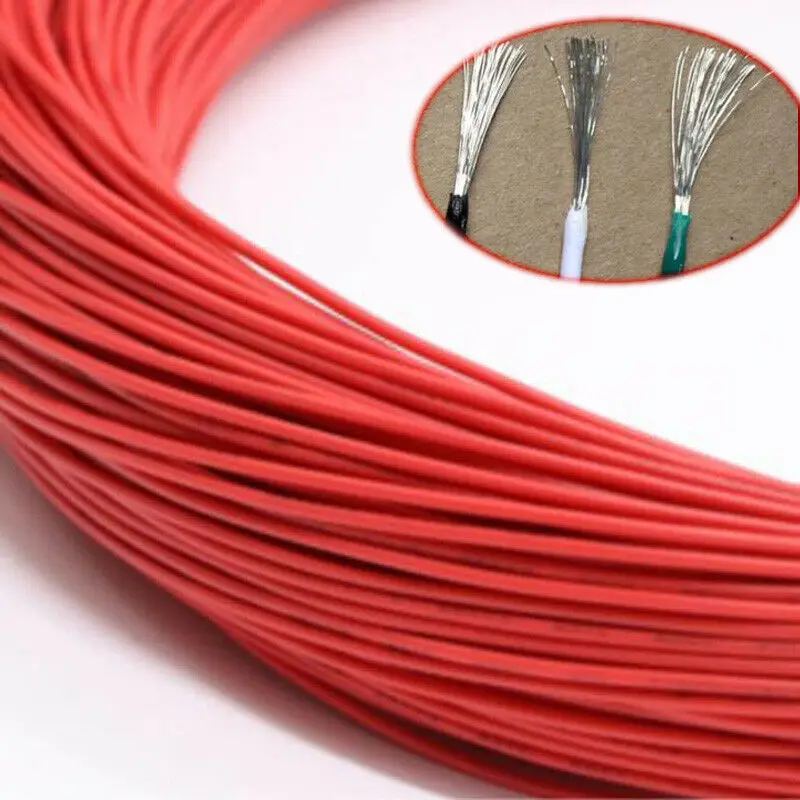 Красный электронный провод UL1007 16 ~ 30AWG гибкий многожильный кабель шнур из