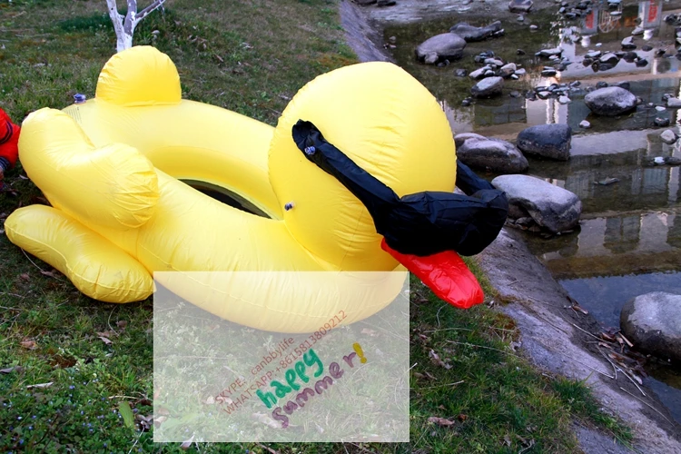 Jumbo желтая утка ездить на надувной Лебедь бассейн для отдыха плот воды floater