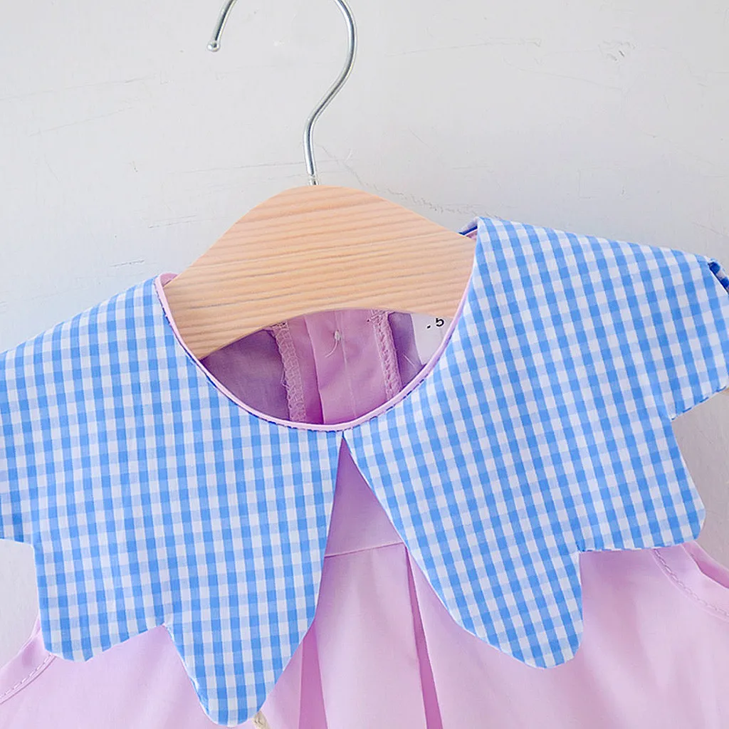 SAGACE/Летняя одежда с фруктовым принтом Платья принцессы для маленьких девочек