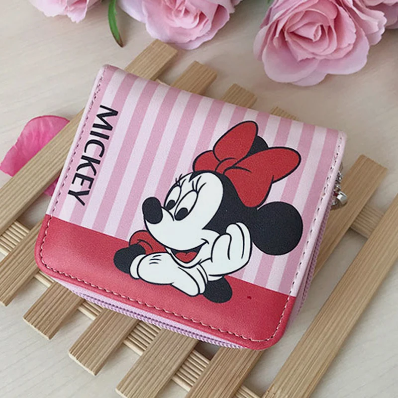Женский кошелек Disney клатч с Микки Маусом для девочек и мальчиков отделением карт