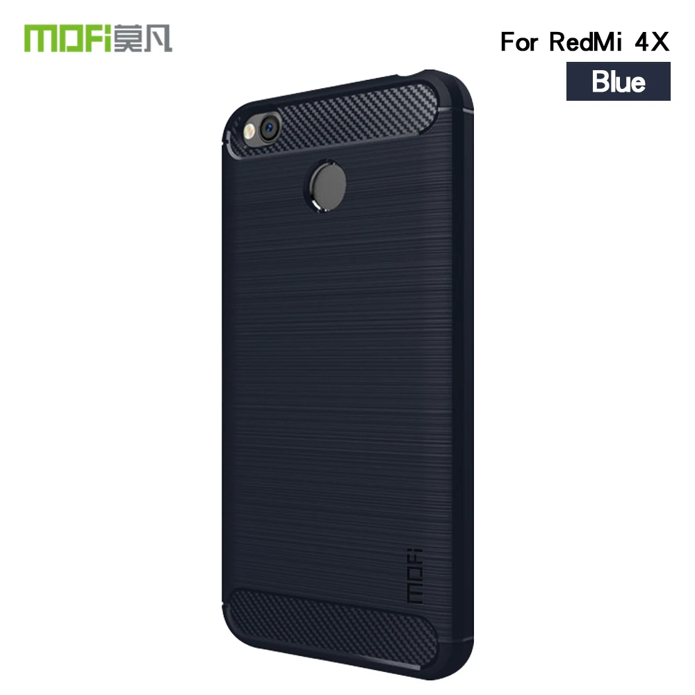 Оригинальный модный чехол для телефона MOFi XiaoMi redmi 4x мягкий силиконовый из