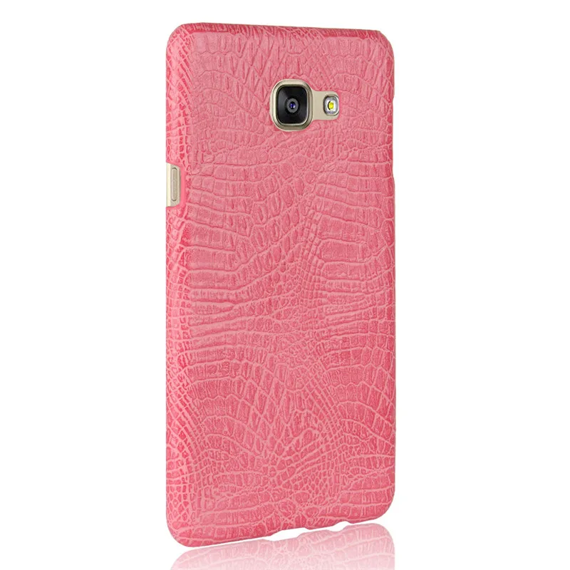 Для samsung Galaxy A5 чехол Роскошный с крокодиловым узором pu кожаный чехол для samsung SM-A510F/DS модная задняя крышка-чехол для телефона - Цвет: Pink