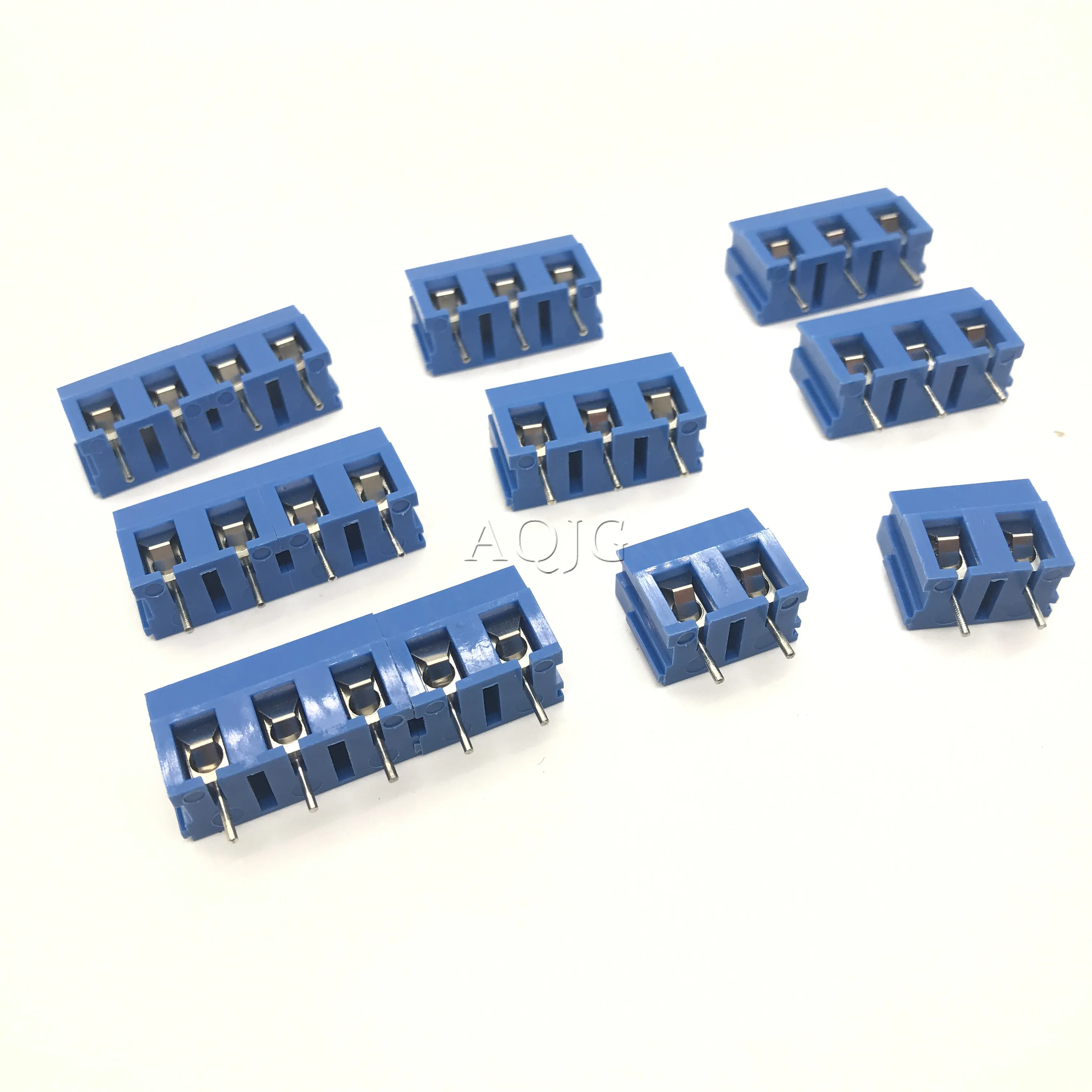 10 шт./лот KF300 2Pin 3pin 5 мм шаг PCB винтовая Клеммная колодка разъемы 250V 16A 14 22AWG AQJG|connector