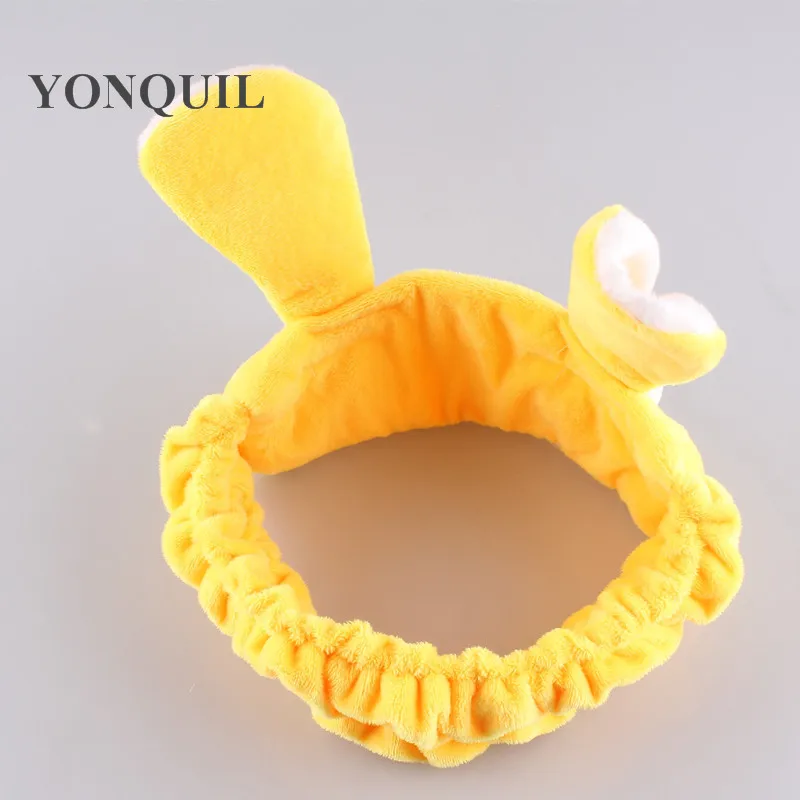 Cute Turban Korean Big Eyes Gargle Bath headband Face washing Hairbands SPA Make up Elastic soft Headbands with ears 12pcs/lot |