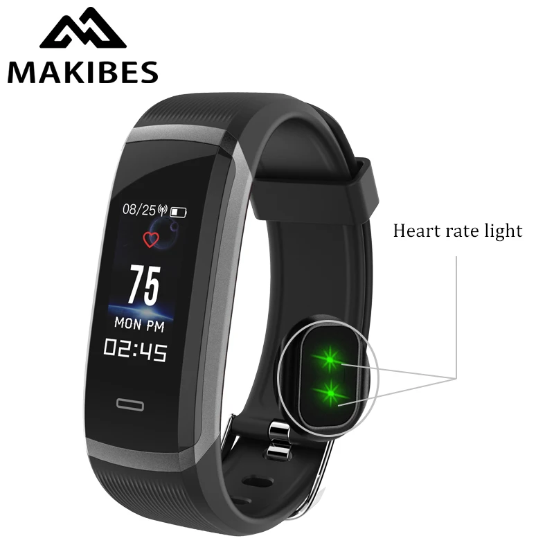 Makibes HR3 Bluetooth браслет мужской женский водонепроницаемый цветной экран