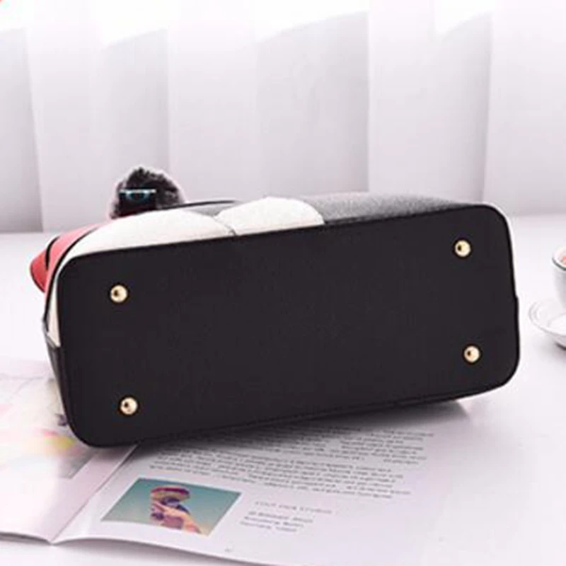 2020 женская сумка тоут с украшением в виде Помпона для волос расшитая блестками