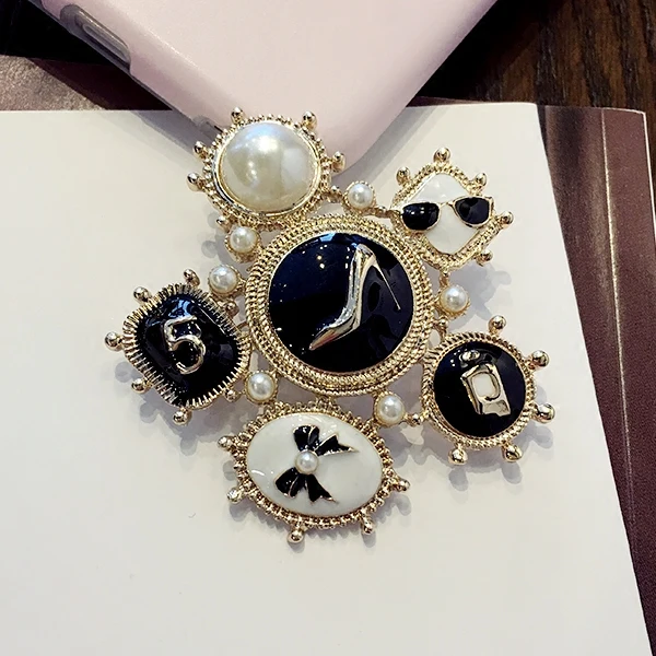 Романтические модные аксессуары корейский значок настоящая Хрустальная брошь с