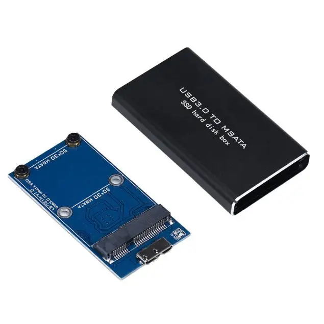 ASM1053 chipest USB 3 0 к mSATA SSD жесткий диск чехол корпус адаптер + инструмент с USB3.0 A micro B