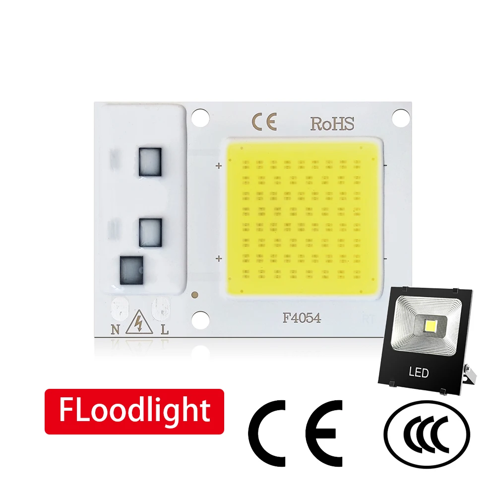 COB LED Chip 50W 30W 20W 10W 3W Smart IC нет необходимости в драйвере светодиодный ная лампа для DIY