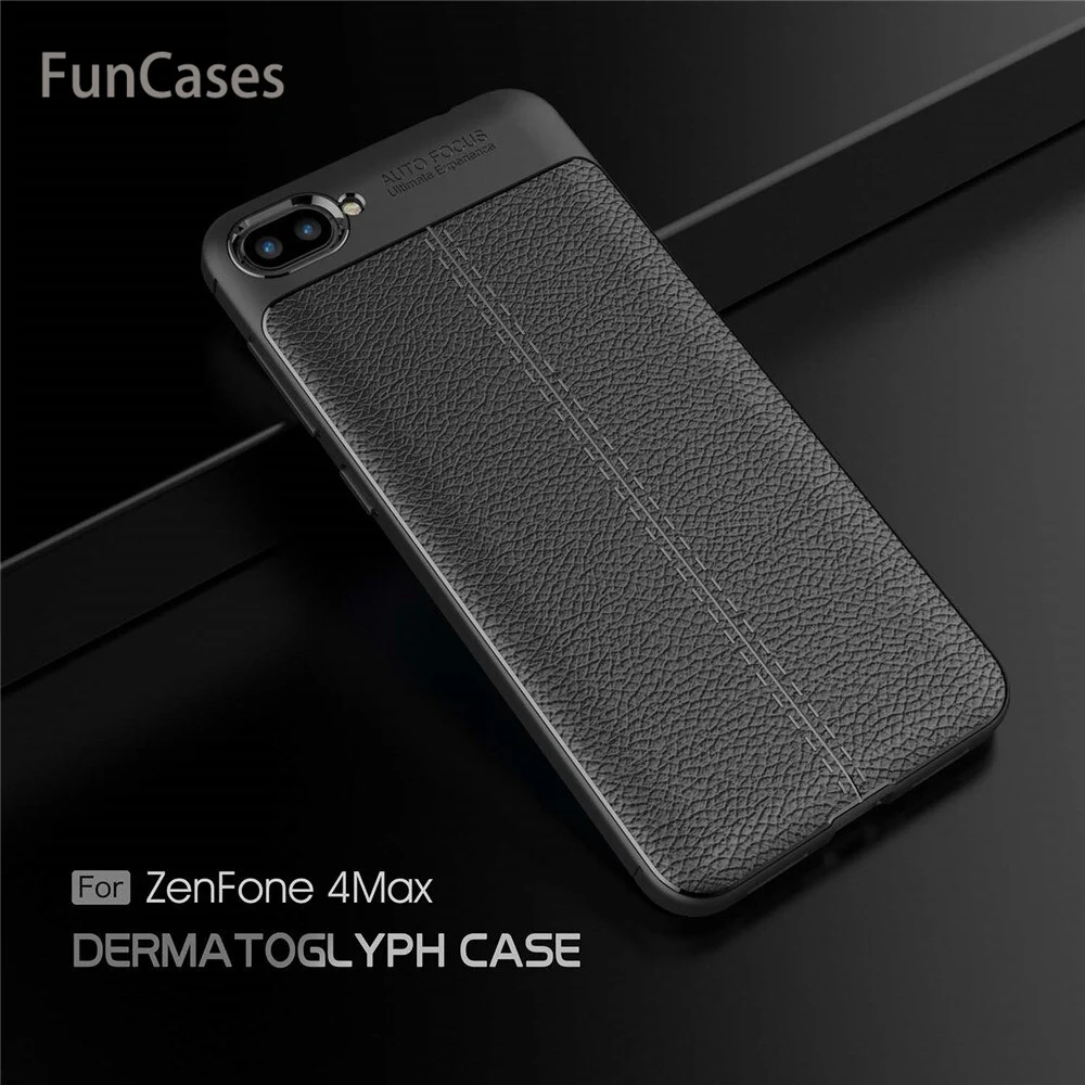 Чехол для Asus Zenfone 4 Max ZC520KL Силиконовый противоударный чехол роскошный кожаный