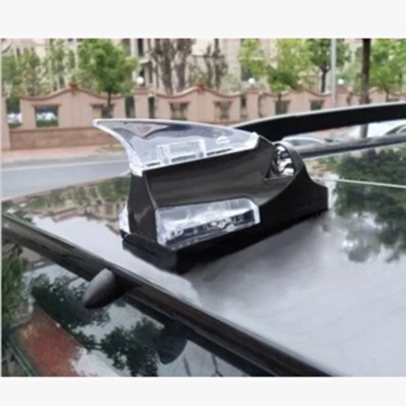 Автомобильная антенна плавник акулы LED энергия ветра освещенные воздушные