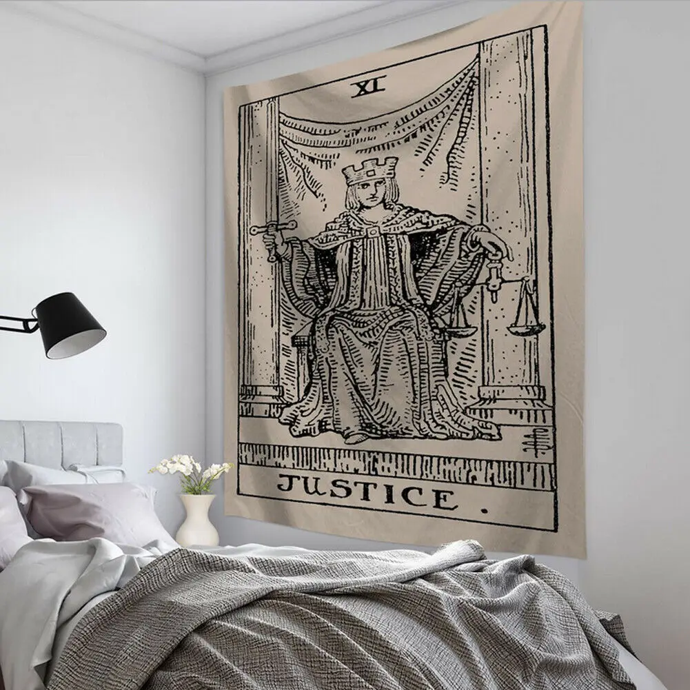 8 95x73 см гобелен с карточками Таро, настенное покрывало с астрологией гадания, пляжный коврик для йоги, Винтажный Классический гобелен с рисунком - Цвет: 8