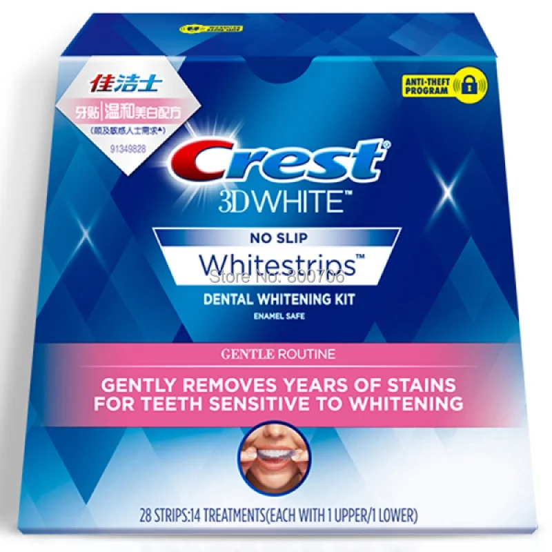 Гребень 3D Whitestrips нежный регулярное отбеливание|3d whitestrips|crest 3d whitestripescrest |