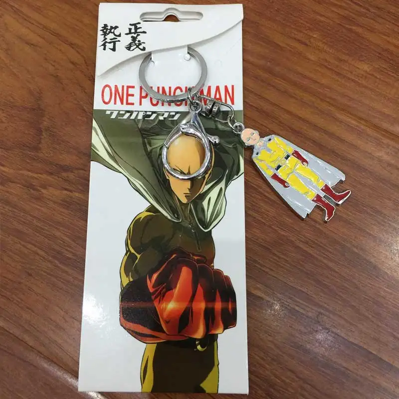 Оптовая продажа цепочка для ключей Аниме One Punch Man коллекция из сплава металла