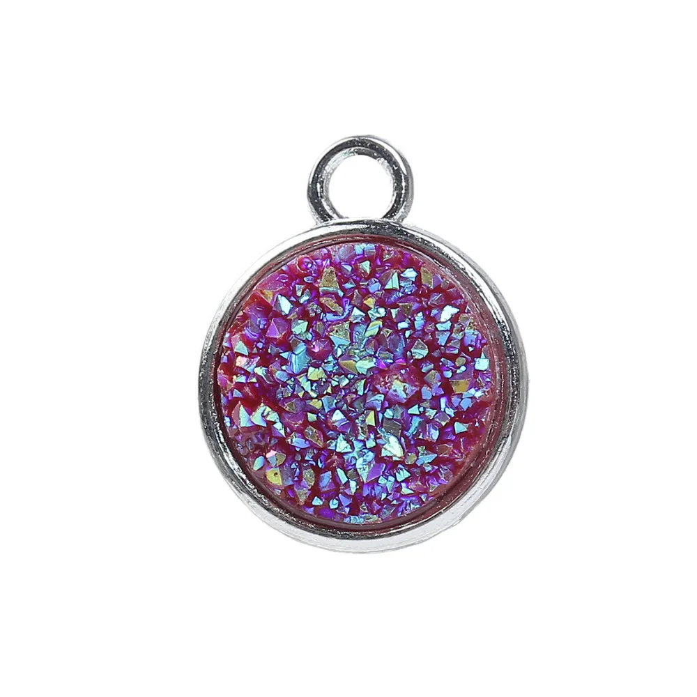 DoreenBeads 5 шт. ручной работы купольное уплотнение из смолы кабошоны круглые кулоны