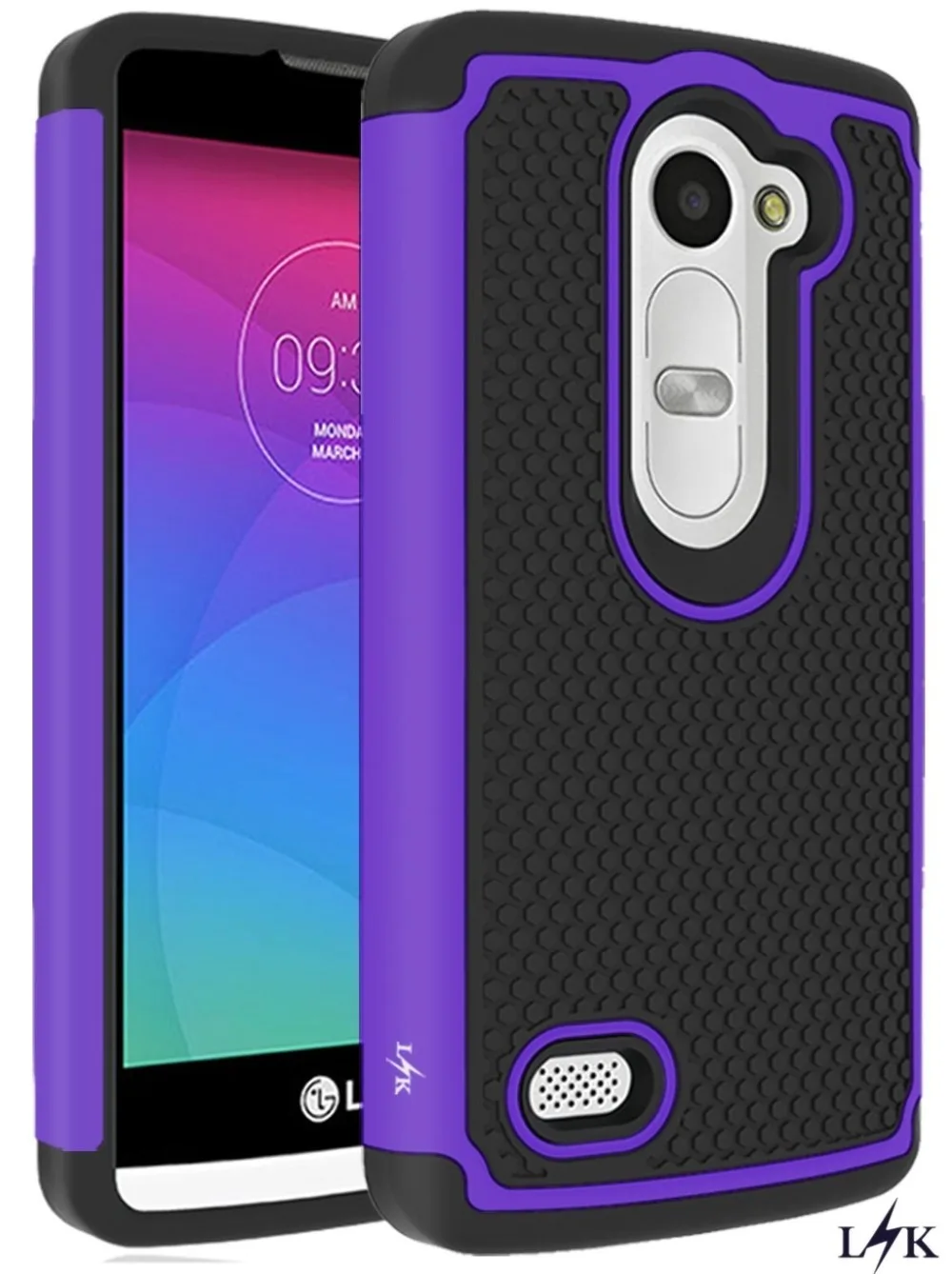 Для LG Леон Дань 2 Случае LK [Амортизации] Hybrid Dual Layer Броня Защитник Защитный Чехол
