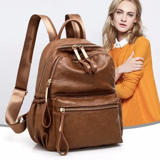 Женский рюкзак, высокое качество, рюкзак из искусственной кожи, Mochila Escolar, винтажные сумки, рюкзаки, модный рюкзак