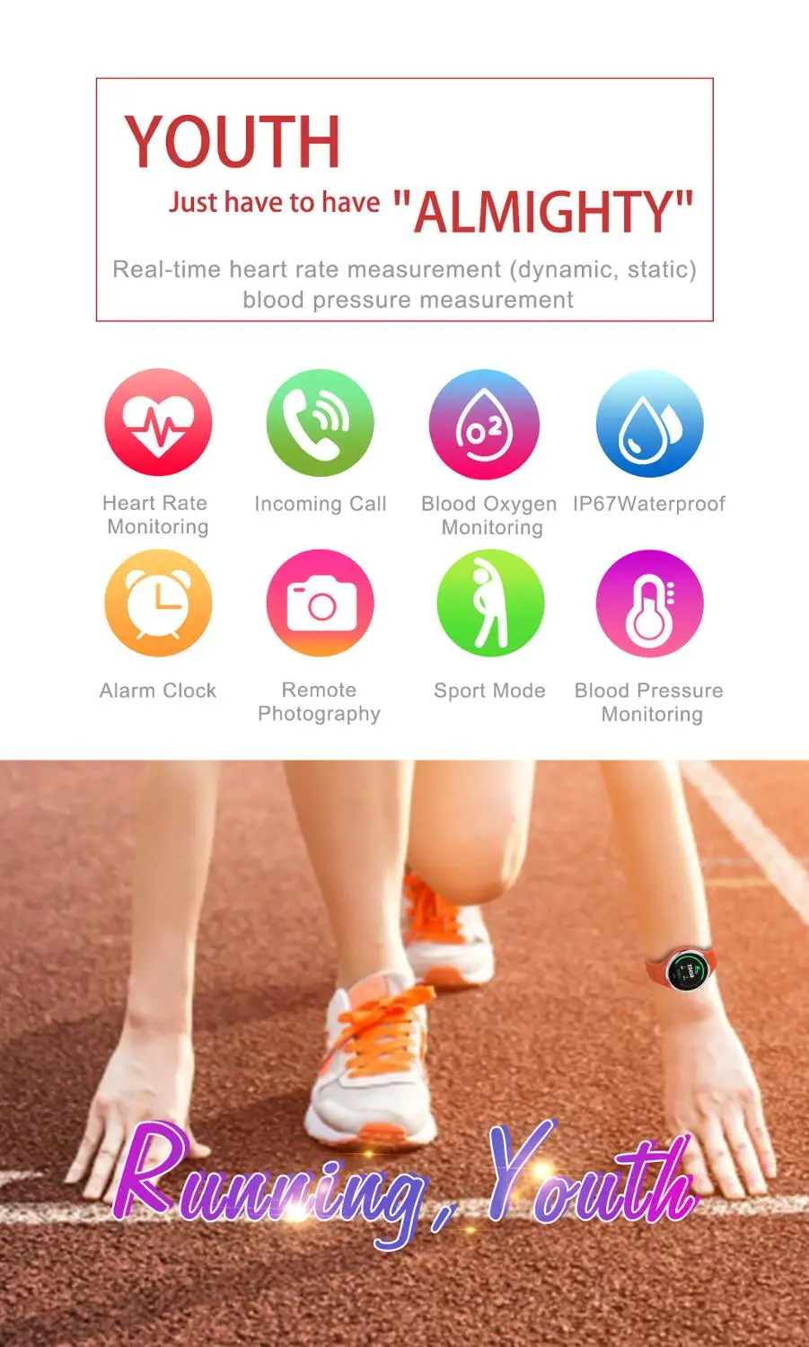 M8 Smartwatch Heart Rate Blood Pressure Monitor Fitness Bracelet Activity Tracker Sport Smart Watch for Android Apple Iphone 6 7 |