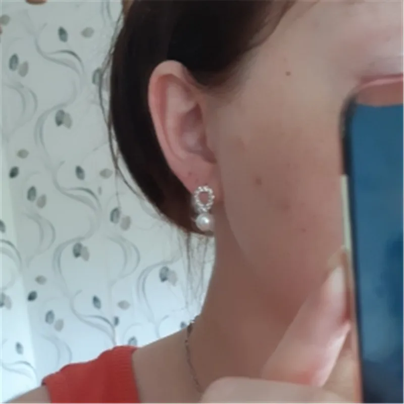 Серьги модные ювелирные изделия серьги для женщин серебряные гвоздики с цветком