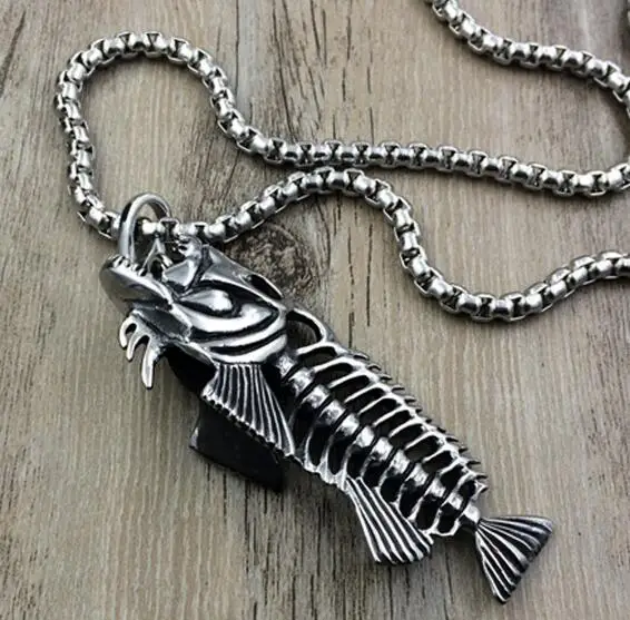 Мужские ювелирные изделия винтажное ожерелье из нержавеющей стали кулон в виде