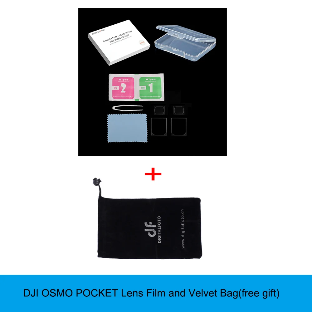 Digitalfoto 2 шт OSMO Pocket Защитная пленка для экрана + объектива DJI Protector