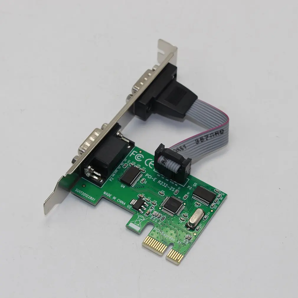 Для Ssu Pci-E последовательная карта Pci-E для карты последовательного порта R232 Интерфейс 9-Pin Com порт карта Промышленный контроль Плата расширения