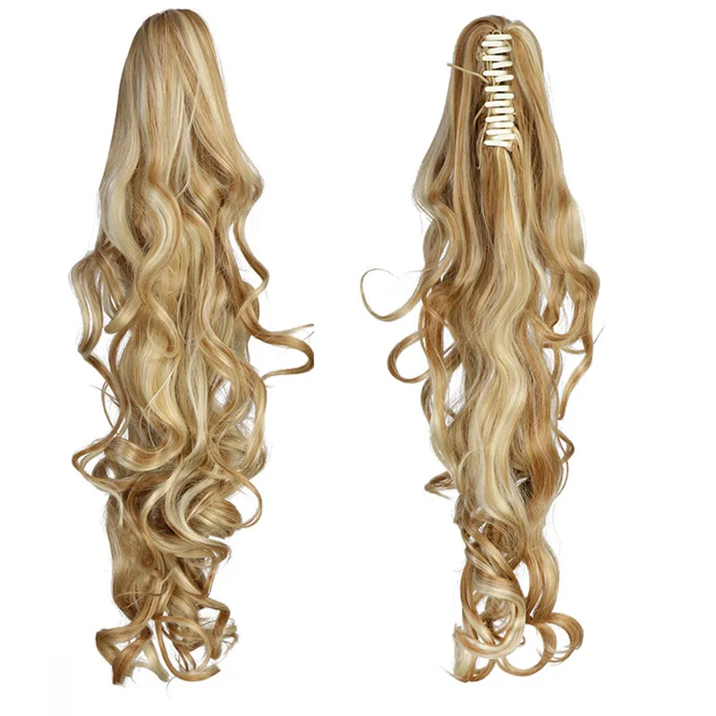 1 ШТ. Природных Вьющиеся Хвост Наращивание Волос Двойного Назначения 50 См 20 Inch