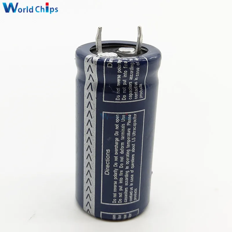Супер фарад конденсатор 2 8 В 100F 45*22 мм низкая ESR высокая частота 2.8V100F 45x22 Ultracapacitor