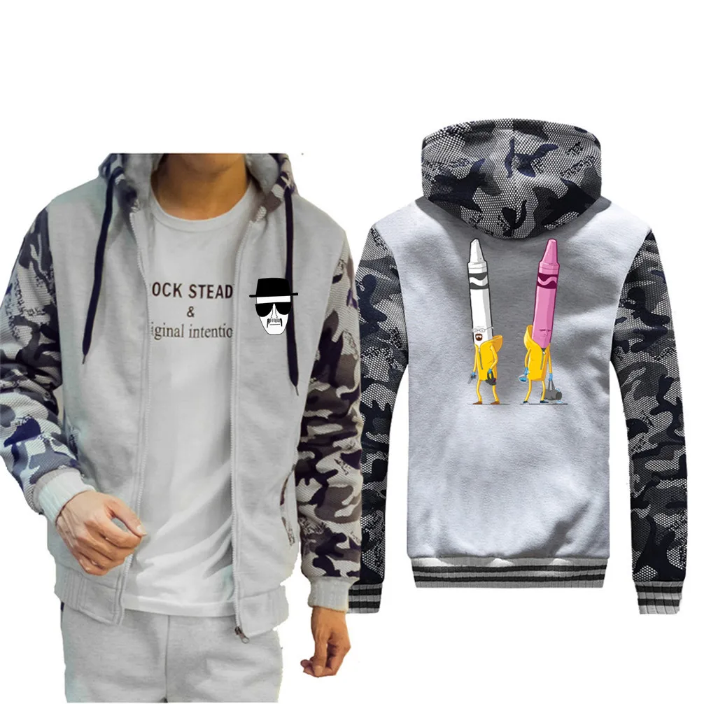 Heisenberg Walter break Bad Camouflage 2019 локомотивная куртка-бомбер мужская capa impermeable hombre |