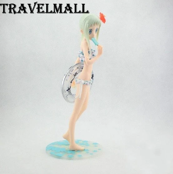 TraVelMall New in Box Anime Menma Honma Meiko 23cm PVC Action Figure Toy Model for Anohana The Flower We Saw That Day kids gift | Игрушки и