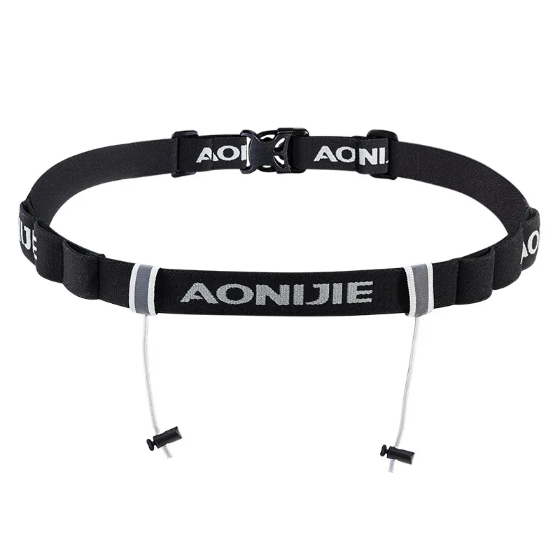 E4085 black AONIJIE унисекс E4085 бег гонка номер поясная сумка на талию держатель слюнявчика для триатлона для марафона, велоспорта двигатель с 6 гель петли - Цвет: E4085 black