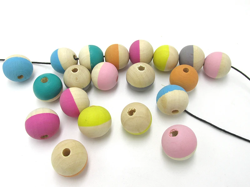 Бесплатная доставка! Новейшие 20 мм наполовину окрашенные вручную круглые