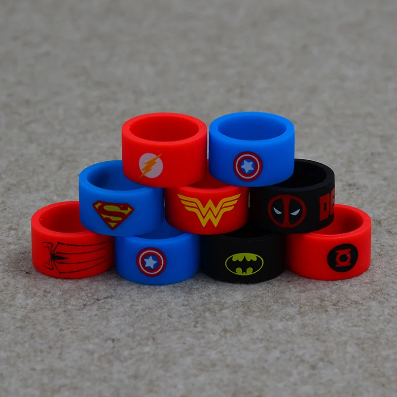 100 шт. резиновые ремешки для супергероев электронных сигарет | Электроника