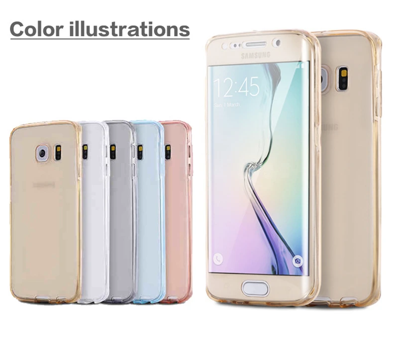 Мягкий чехол на весь корпус для Samsung galaxy A3 A5 A7 A8 Plus J1 J3 J5 J7 Pro Prime 360 2015 2016 2017 Note8 Note5 Note3