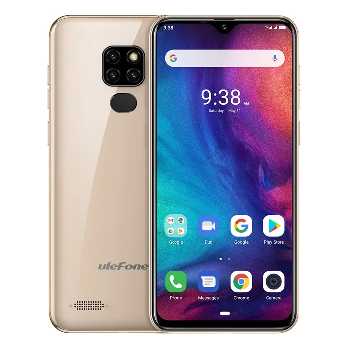 Gold Ulefone Note 7P Smartphone Android 9.0 Quad Core 3500mAh 6.1 inch Waterdrop Screen 3GB+32GB Mobile phone - Цвет: Gold