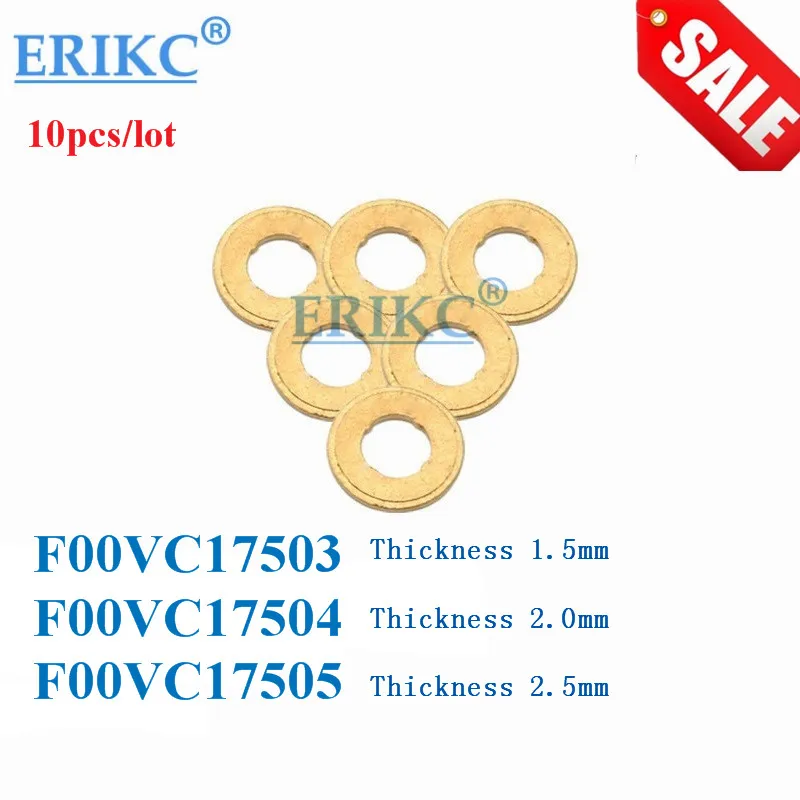 ERIKC медная шайба F00VC17504 Размер: 7 1*15*2 мм толщина 2 Форсунка Шайба форсунки F 00V C17 504 CR