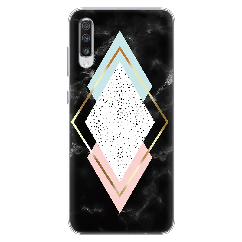 dls4g4bx Чехол для samsung Galaxy A70, силиконовый чехол 6," с мраморной геометрией, мягкий чехол из ТПУ для samsung Galaxy A70 A 70 A705 A705F, чехол - Цвет: dls4g4bx