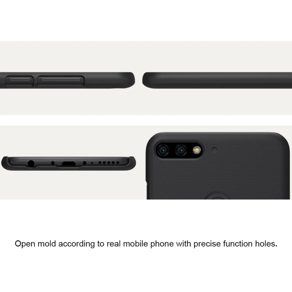 10 шт./лот оптовая продажа Nillkin Супер Матовый Защитный чехол Huawei Y7 prime 2018 жесткая