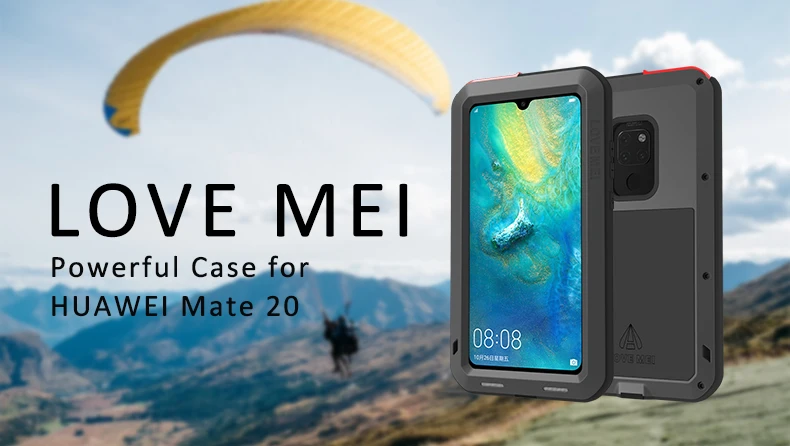 Love Mei металлический чехол для huawei mate 20 Lite mate 10 Pro P20 P30 Pro Nova 4 4E противоударный чехол для телефона прочный защитный чехол