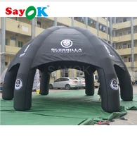 8m diameter giant inflatable spider tent camping black with air blower for exhibition trade show advertising business rental