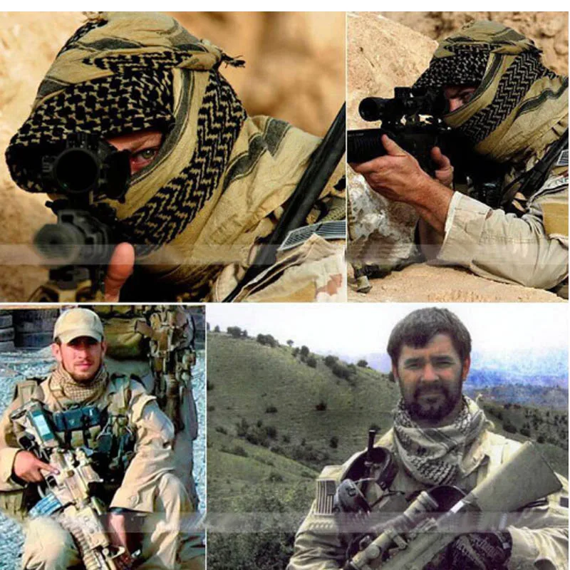 

Outdoor Sport Hiking Head Scarves Military Arab Tactical Desert Scarf Army Shemagh With Tassel For Men Women Climbing Neck Wrap