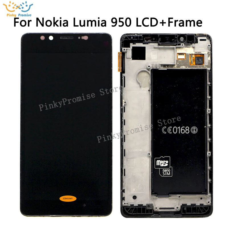 Дисплей AMOLED с одной SIM картой 5 2 дюйма для NOKIA Lumia 950 сменный ЖК дисплей сенсорным