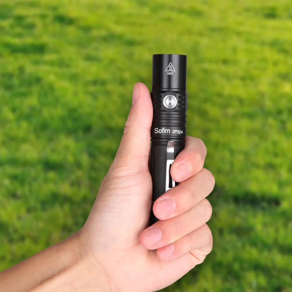 Sofirn SP32A высокомощный светодиодный фонарик 18650 Cree XPL2 портативный с плавным