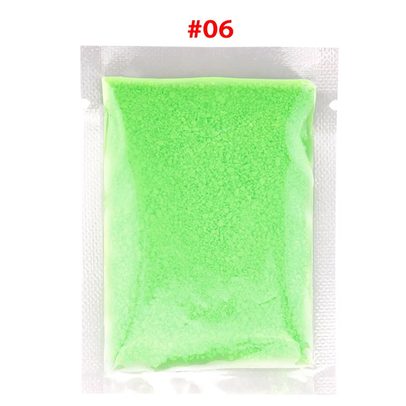 6 Green 2 упак./лот 10 Цвета DIY граффити Краски флуоресцентный супер ярко светится в темноте частицы песка свечение пигмента#85080 - Цвет: 6 Green