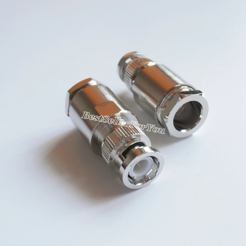 10 шт. BNC Штекерный Q9 зажим для кабеля RG8 LMR400 RG213 RG214 RG165 7D FB RF коаксиальный разъем|clamp