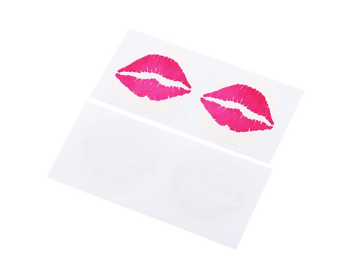 Good quality Hickey Lip print adhesive nipple cover for women teat reusable nipple petal sticker as woman lingerie accessory