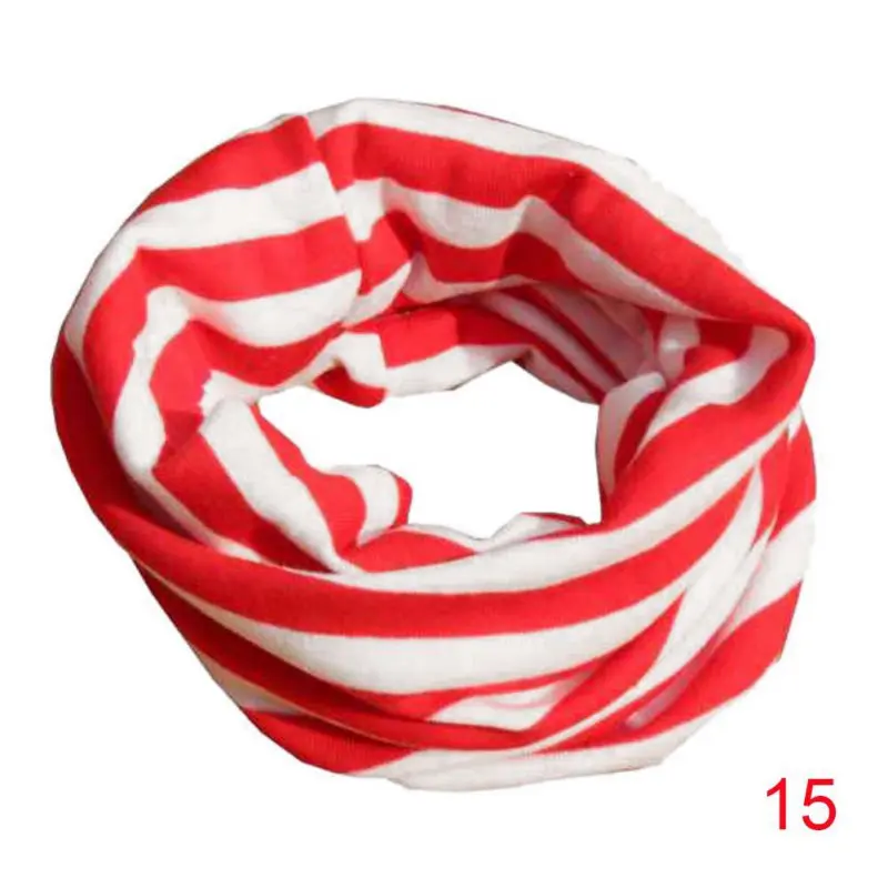 red and white Весенние Шарфы Осень-Зима для детей ясельного возраста очень милая детская нагрудный шарф для девочек и мальчиков O хомут для шеи крышка одежда аксессуары - Цвет: red and white