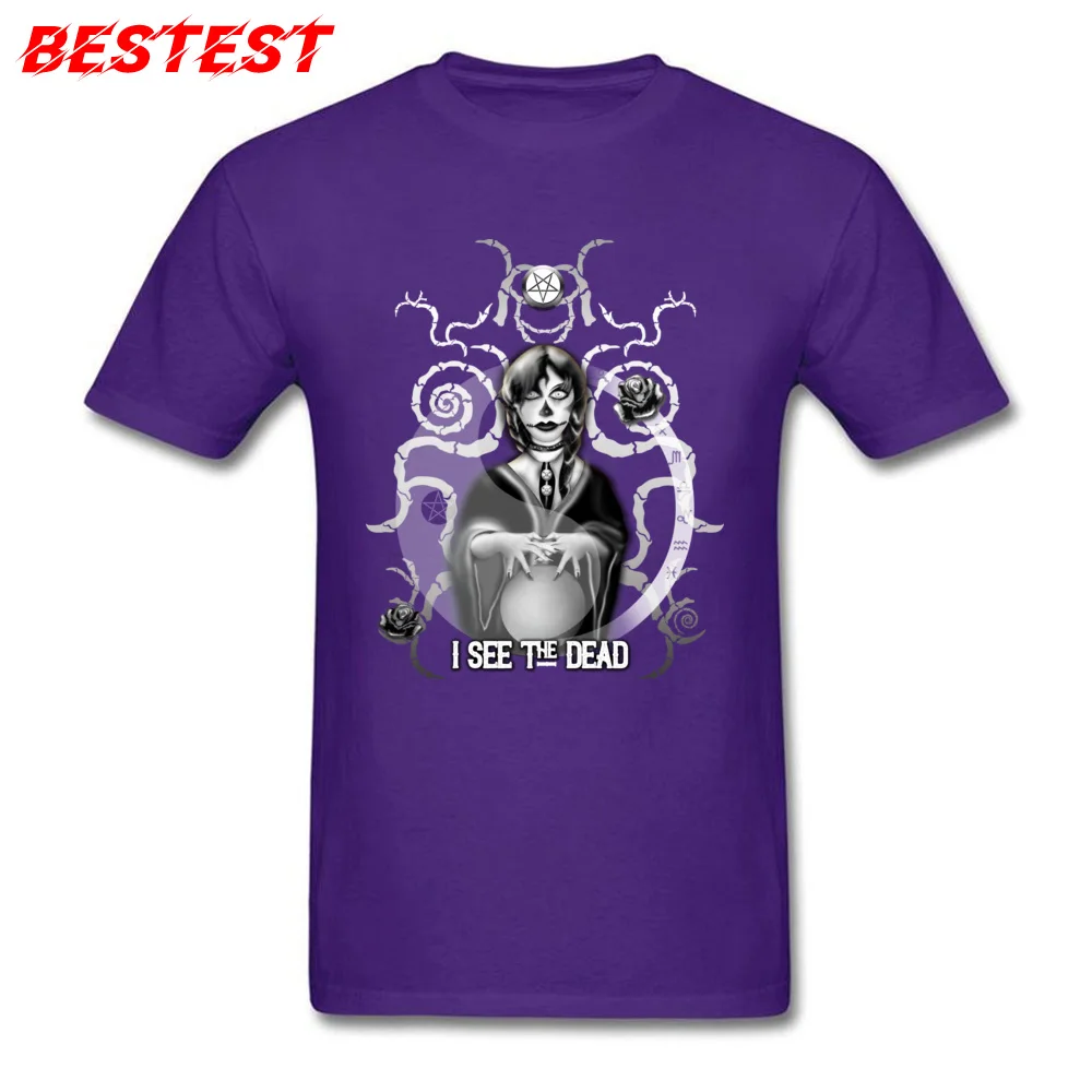 I See The Dead Tees Мужская футболка Goth Хэллоуин топ хлопковая одежда ведьма Волшебная