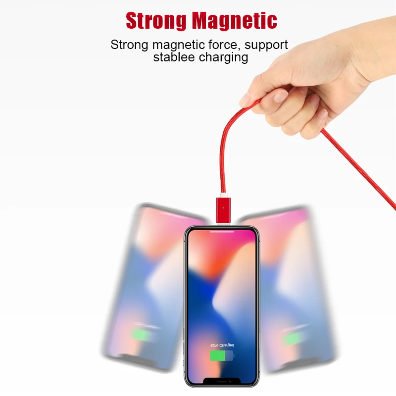 Coolreall Магнитный кабель для Micro usb type C быстрой зарядки телефона Microusb type-C магнитное зарядное устройство usb c для iphone huawei xiaomi